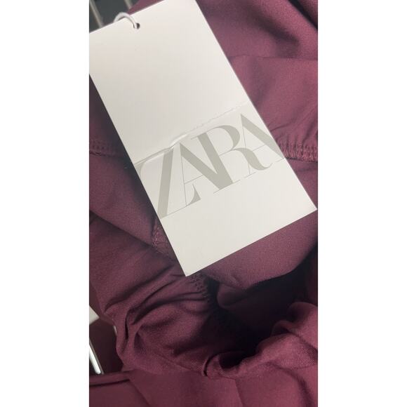 ZARA Women's Pants - Size: Small - Grape Purple Legging Pants - Picture 4 of 10